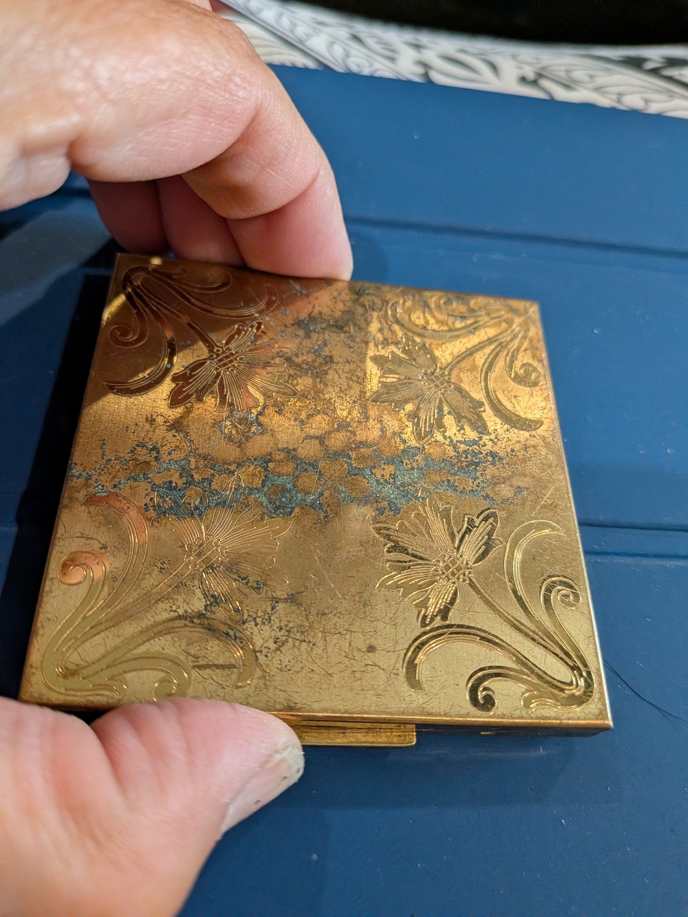 Gold Floral Embossed Phone Case - Women Accessories
